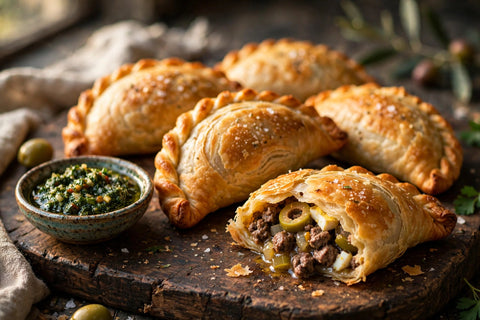 Argentine beef empanadas with chimichurri