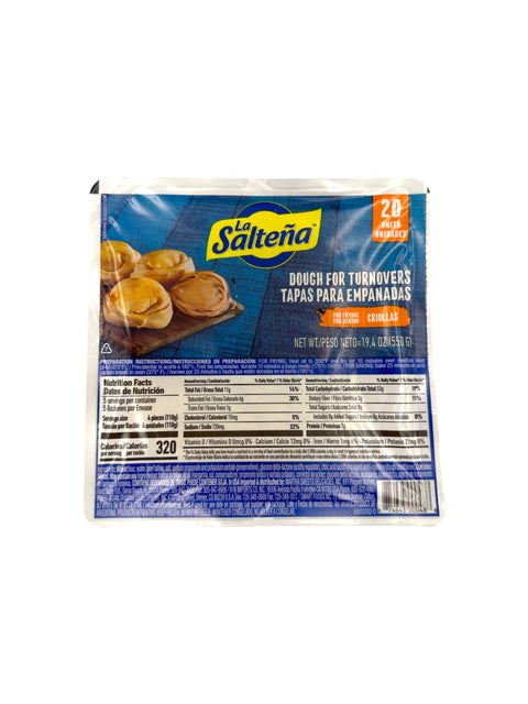La Saltena - Criolla Empanada Discs - 550g (20 discs)
