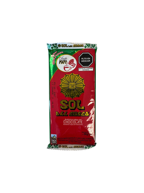 Sol del Cuzco Chocolate  Clavo y Canela - 90g