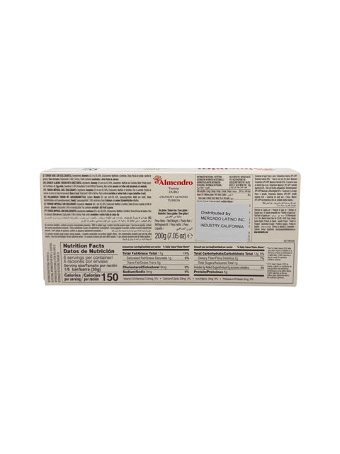 El Almendro - Turron Duro - ( 0% Added Sugar ) - 200g