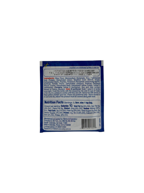 El Rey - Lentils Seasoning Mix - 15g