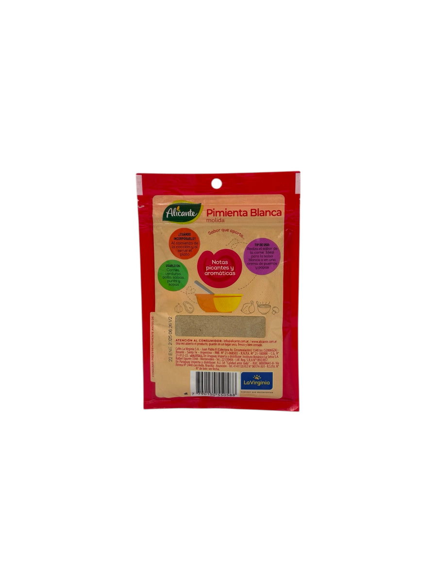 Alicante - Ground White  Pepper - 25g