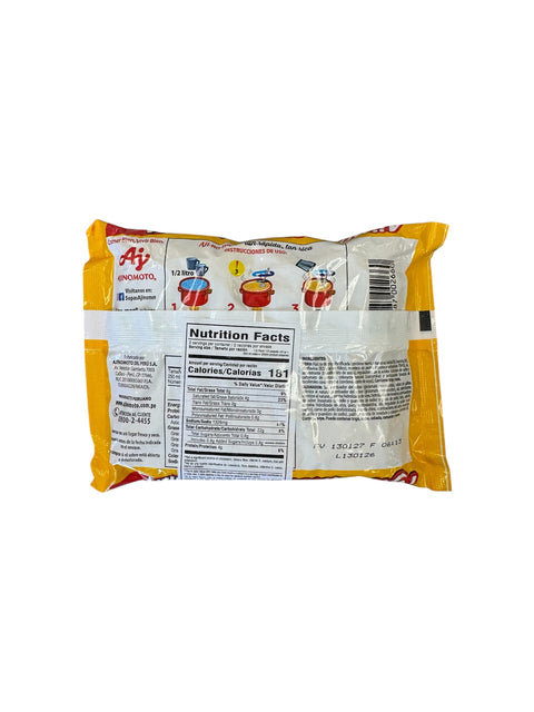 Aji No Men Fideos Gallina Flavored - 80g Back