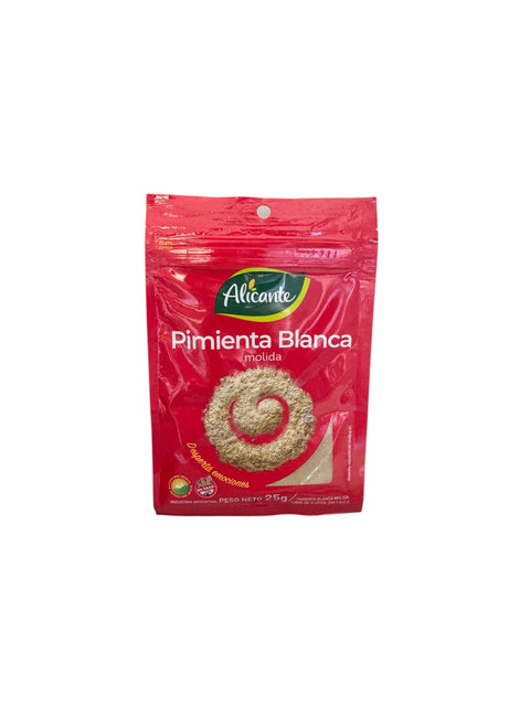 Alicante Ground White  Pepper Front
