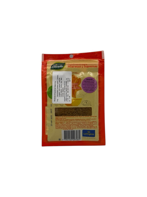 Alicante Milanesa Seasoning Mix Back