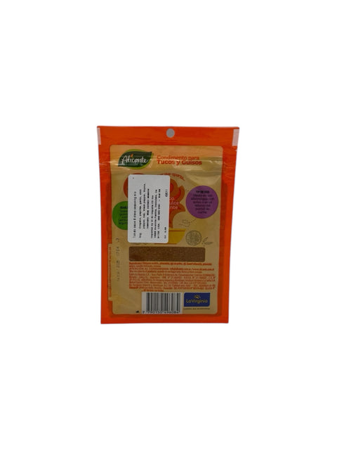 Alicante Tomato Sauce & Stew Seasoning Mix Back