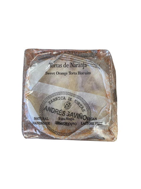 Andres Gavino Tortas de Naranja (Sweet Orange Torta Biscuits) - 180g Front