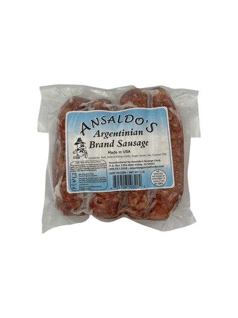 Ansaldo’s Argentinian Brand Sausage Front
