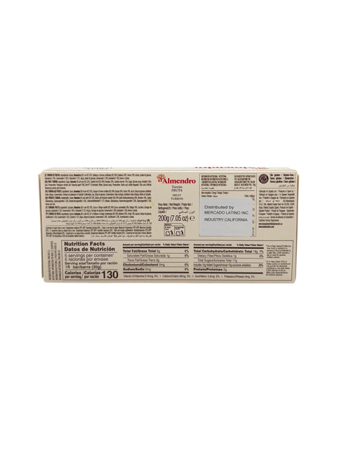 El Almendro - Turron Fruta - 200g