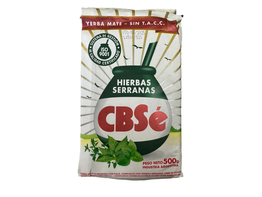 CBSe Hierbas Serranas Yerba Mate (front image)