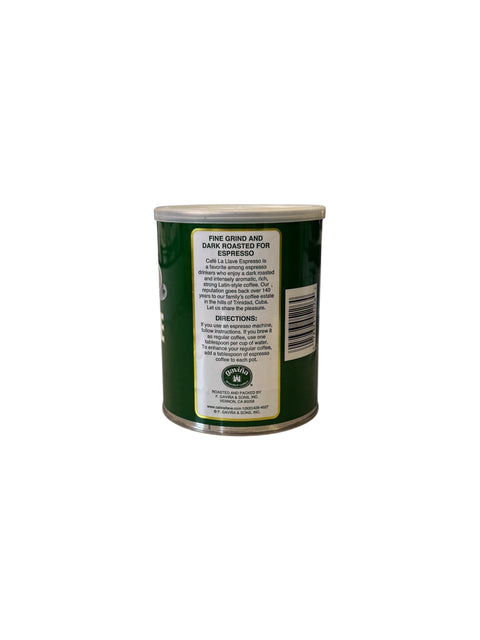 Cafe La Llave Coffee Can - 10oz Back