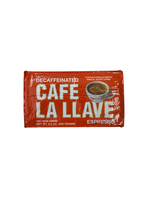 Cafe La Llave Decaffeinated Espresso - 8.8oz Front
