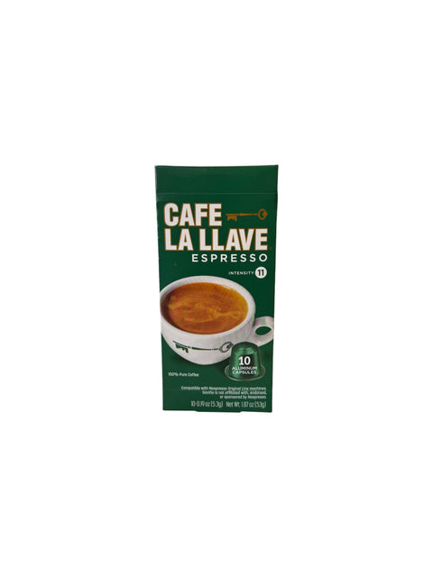 Cafe La Llave Nespresso Pods - 10ct Front