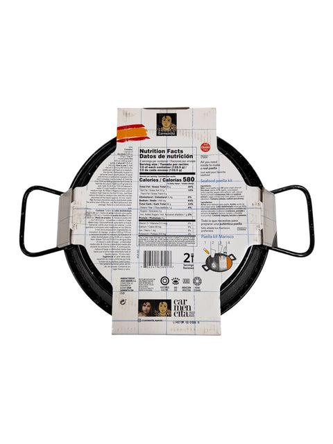 Carmencita Paella Kit with Pan - 2 servings Back