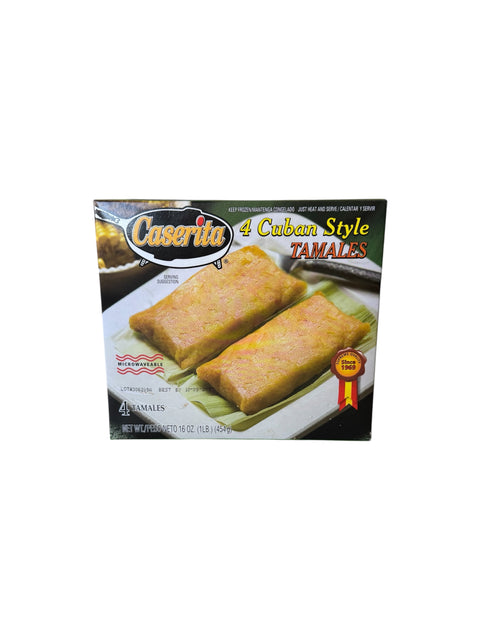 Caserita Cuban Style Tamales - 4 units - 16oz Front