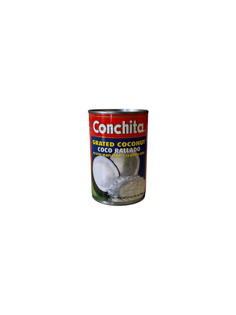 Conchita Grated Coconut in Syrup (Coco Rallado en Almibar) - 17oz Front