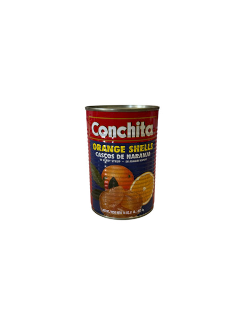 Conchita Orange Shells in Syrup (Cascos de Naranja en Almíbar) - 16oz Front