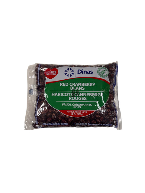 Dinas Red Cranberry Beans (Cargamanto) - 14oz Front