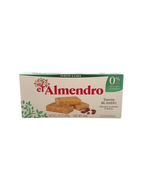 El Almendro Turron Blando ( 0% Added Sugar ) - 200g Front