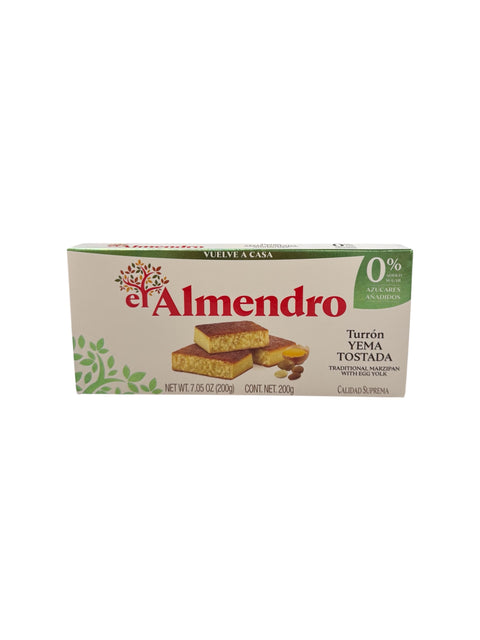 El Almendro Turron Yema Tostada ( 0% Added Sugar ) - 200g Front