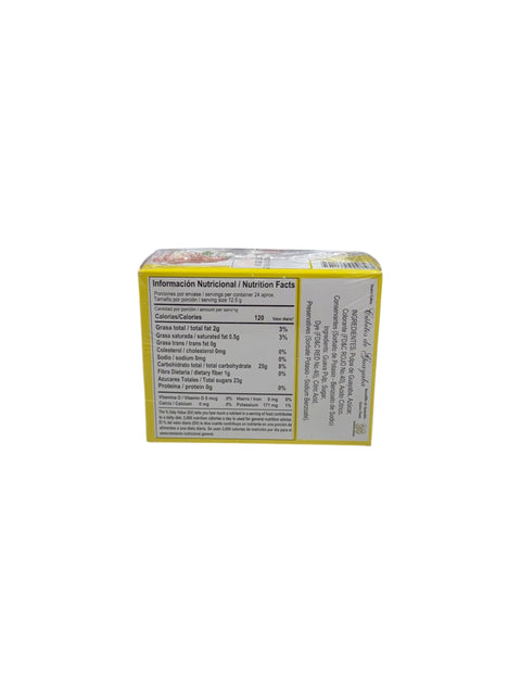 El Puma - Cubitos de Guayaba (Guava Cubes) - 24 units (300g) back with ingredients and nutri facts