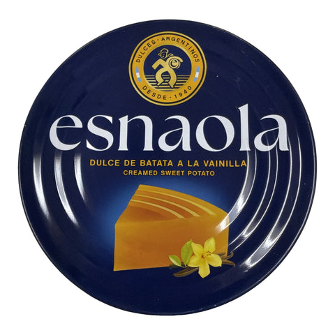 Esnaola Dulce de Batata a la Vainilla creamed sweet potato 700g - top of tin