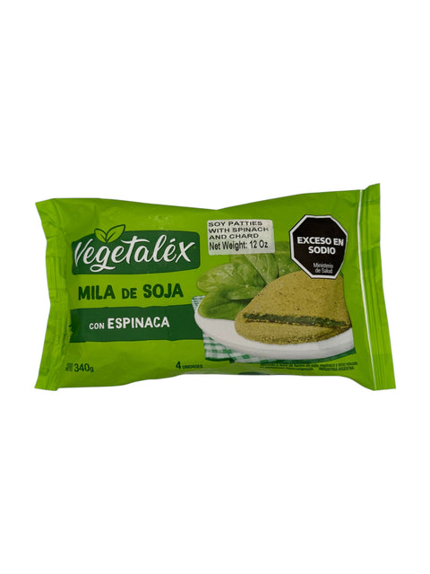 Vegetalex - Soy Patties with Spinach and Chard - 12oz (4 units)