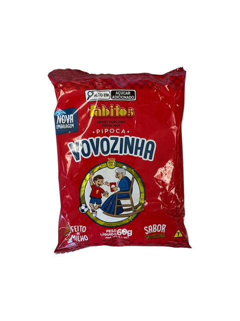 Fabitos Pipoca Vovozinha (Brazilian Sweet Popcorn) - 60g front