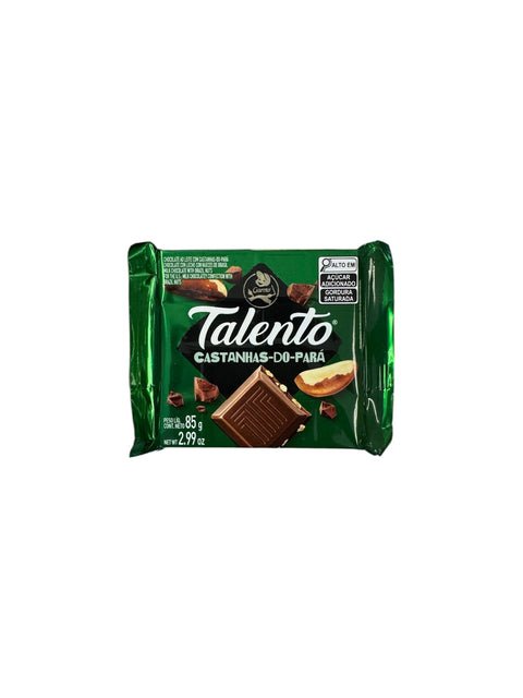 Garoto Talento Castanhas Do Para Chocolate - 85g Front