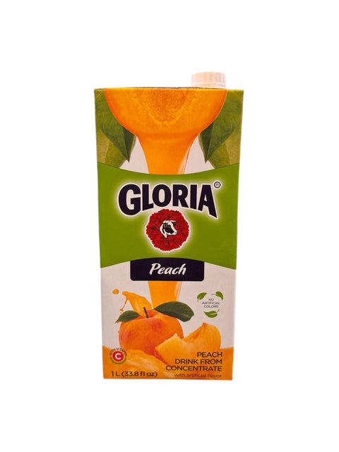 Gloria Peach Juice - 1L Front