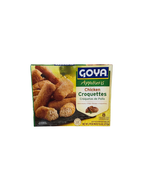 Goya Chicken Croquettes (Croquetas de Pollo) - 8 units - 9.6oz Front