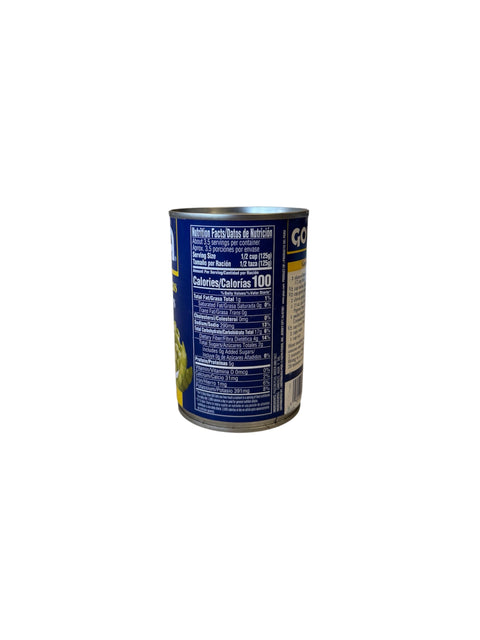 Goya Green Pigeon Peas Gandules Verdes - 15oz SIde1