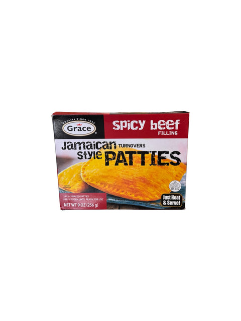 Grace Jamaican Spicy Beef Patties - 9oz Front
