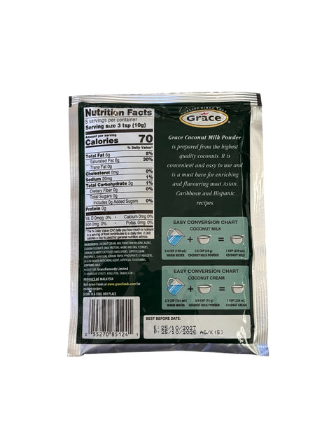 Grace Powdered Coconut Milk Back