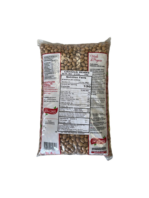 Grao de Campo Feijao Carioca Carioca Beans - 1kg Back