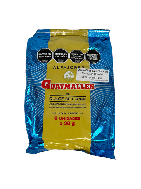 Guaymallen Alfajor Chocolate Blanco (front image)