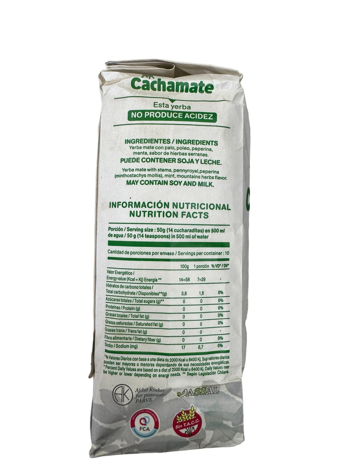 Cachamate Yerba Mate Hierbas Serranas - 500g