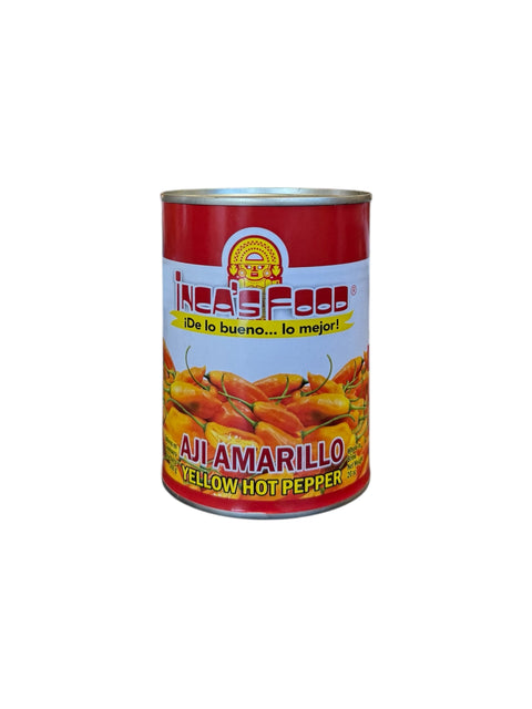 Can of Inca Foods Aji Amarillo yellow hot pepper - front side