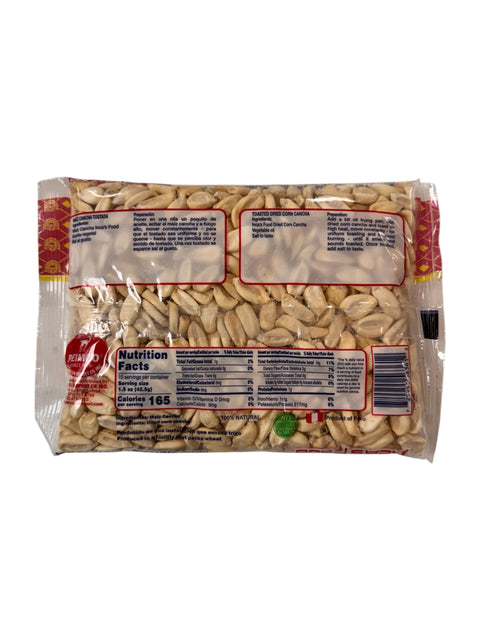 Inca’s Food Maíz Cancha (Dried Corn Cancha) - 425g Back