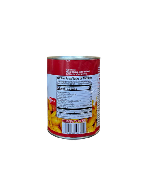 Can of Inca’s Food Olluco Entero - 560g nutrition facts - back side