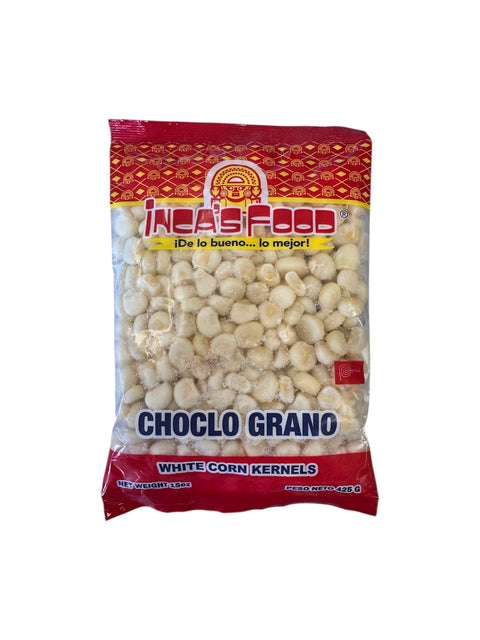 Inca’s Food Whole White Kernels (Choclo Grano) - 425g Front