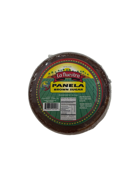 La Nuestra Panela (Brown Sugar Cane) - 16oz Front