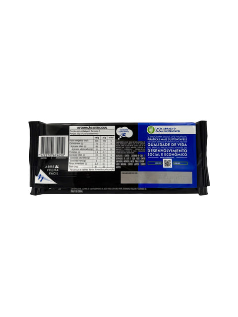 Lacta - Diamanté Negro Chocolate - 80g Back