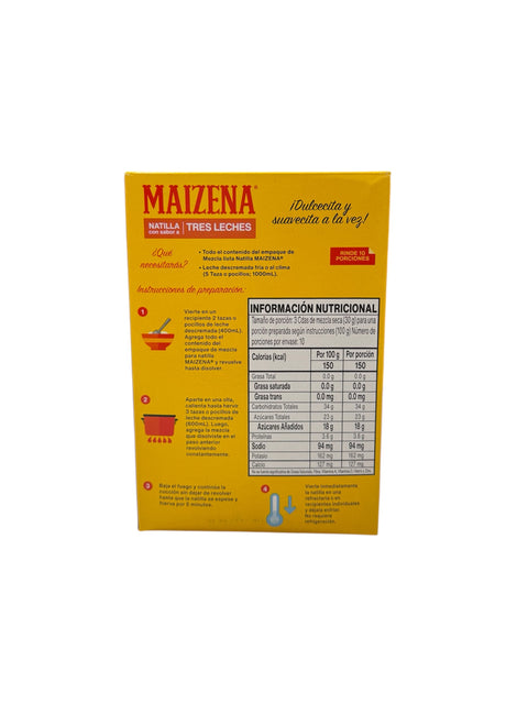 Maizena Natilla de Tres Leches - 300g Back