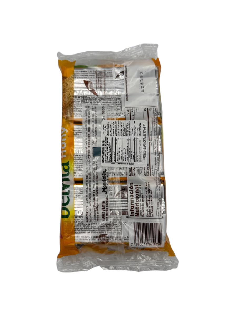 Nabisco Belvita Hony Crackers (back image)