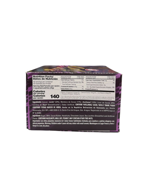 Nestle Savoy Carre Chocolate - 10 units Back