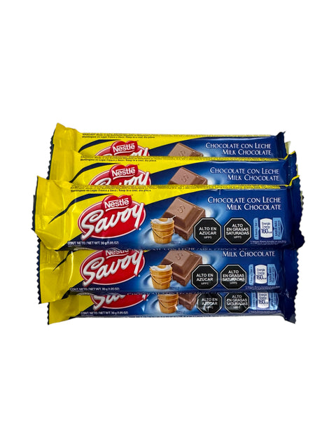 Nestle Savoy Milk Chocolate - 6 units (1 oz each) Front