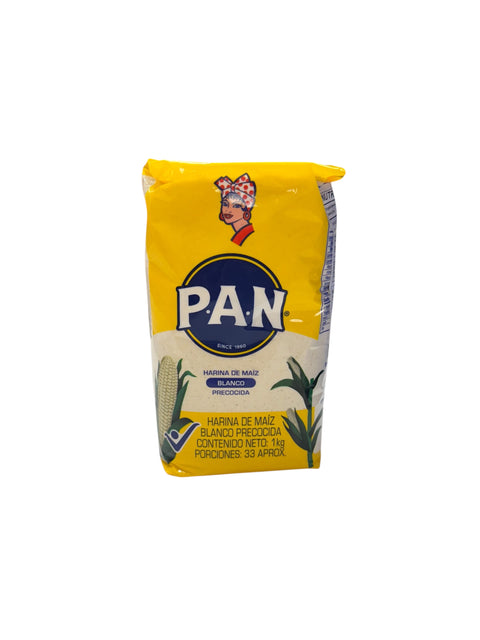 PAN Pre-Cooked White Corn Meal - 1kg Front