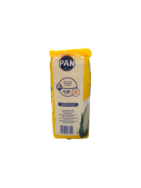 PAN Pre-Cooked White Corn Meal - 1kg Side1