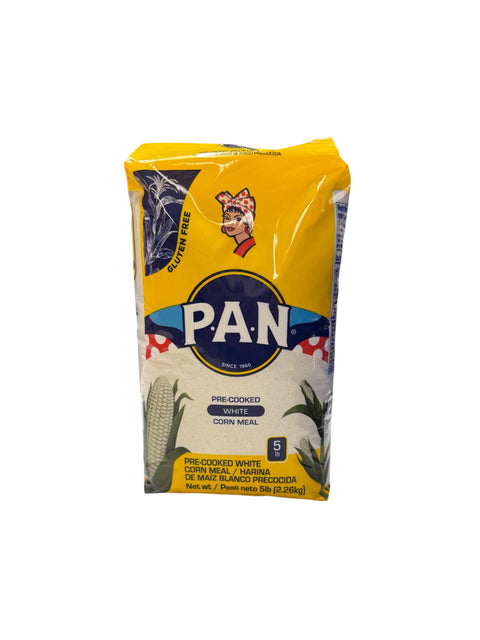 PAN Pre-Cooked White Cornmeal - 5lb Front